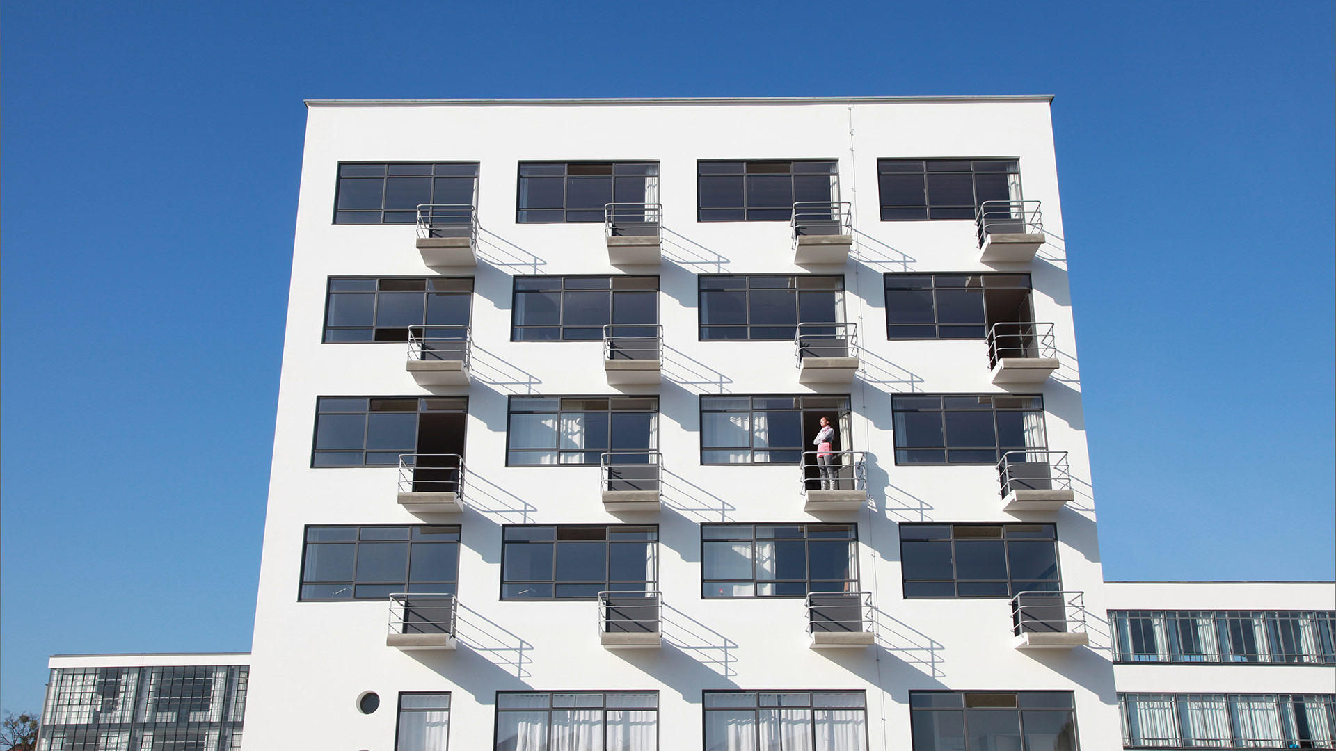 Bauhaus Dessau Atelier building with steel windows