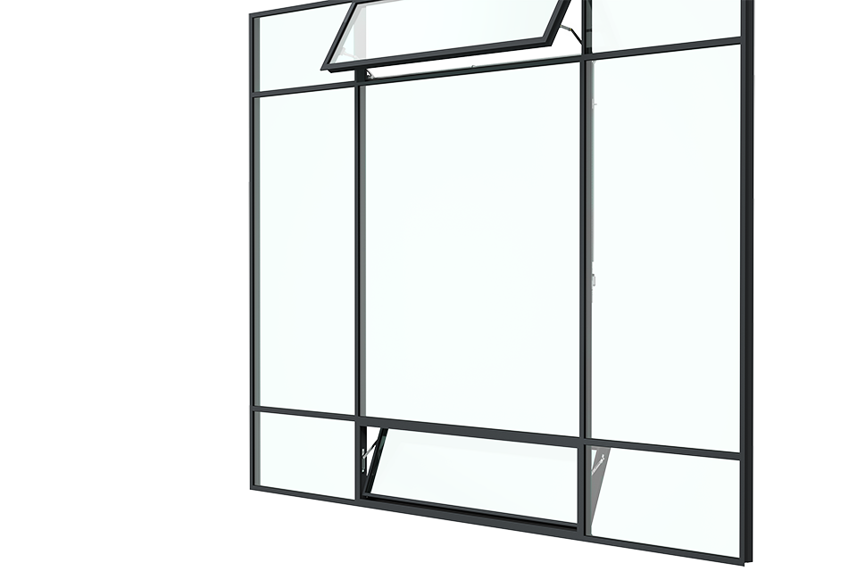 MHB steel awning & Hopper Window sideview 3ds
